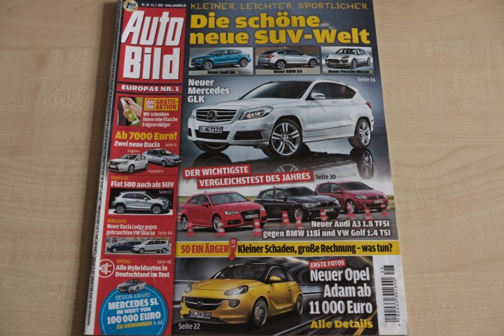 Deckblatt Auto Bild (28/2012)